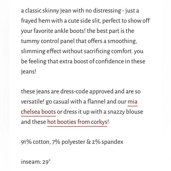 Judy Blue High Waist Tummy Control Skinny Jeans 9 / 29 - Picture 6 of 8